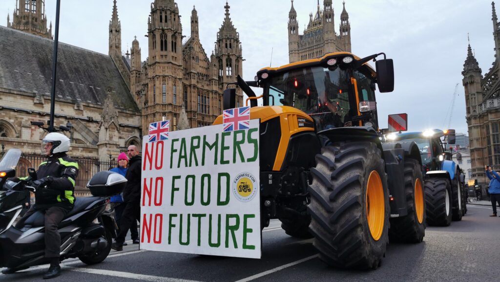 Farmers have previously held tractor protests in London © MAG/Philip Case