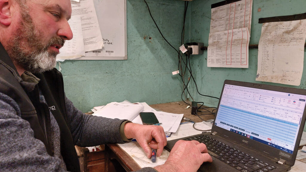 Phil Asbury on laptop