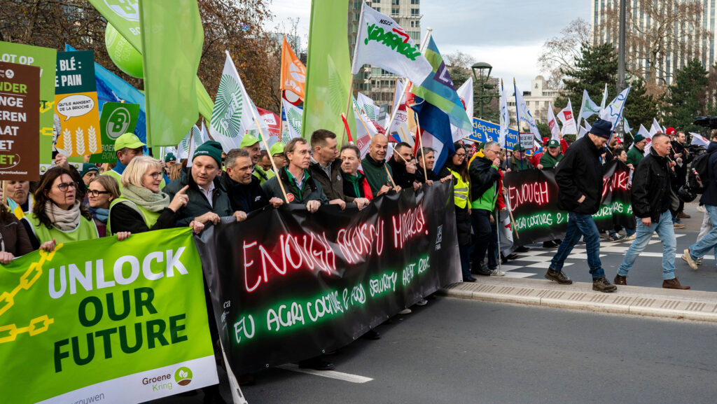 Farmers demonstration in Brussels