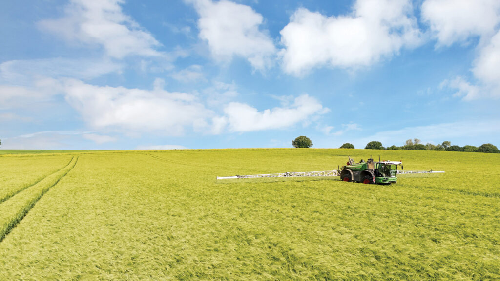 Drone view of farmland