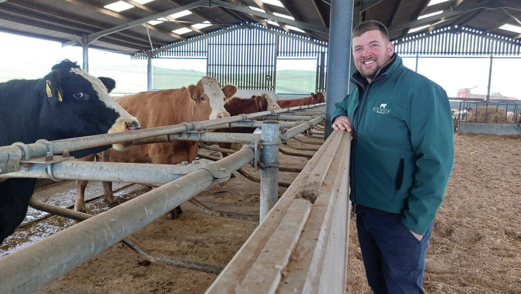 Richard McCornick in shed with sucklers