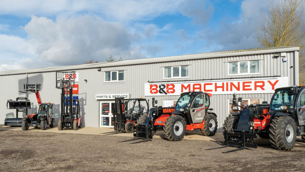 Tractors at B&B Machinery depot in Lincs