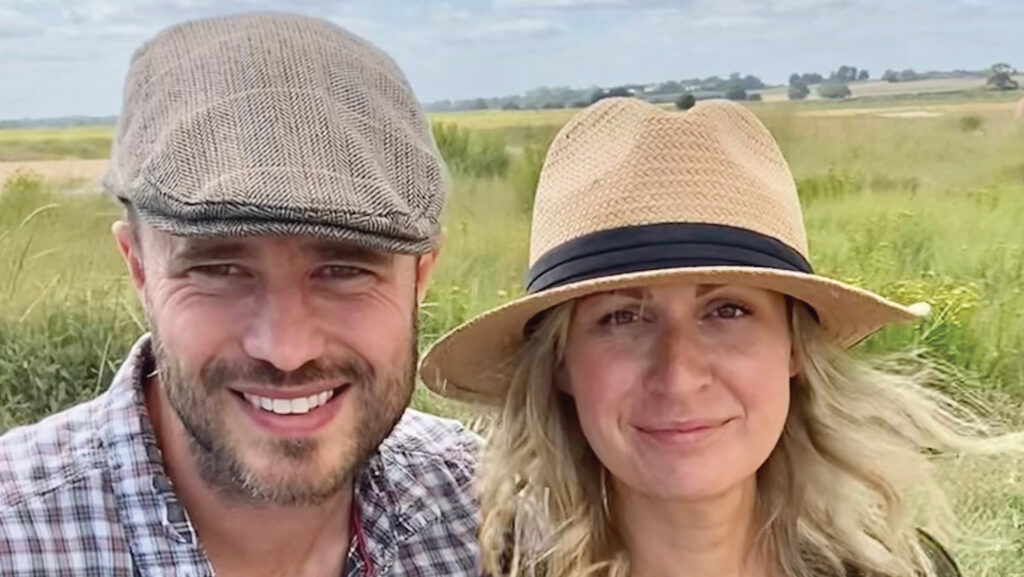 Couple pose for the camera