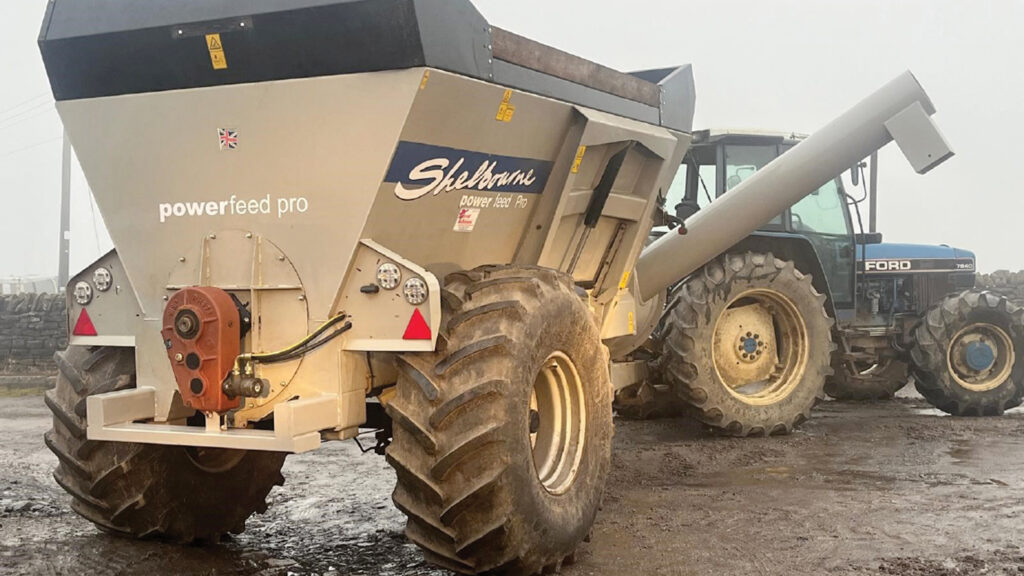 John Carrick's trailed feed hopper filler © John Carrick