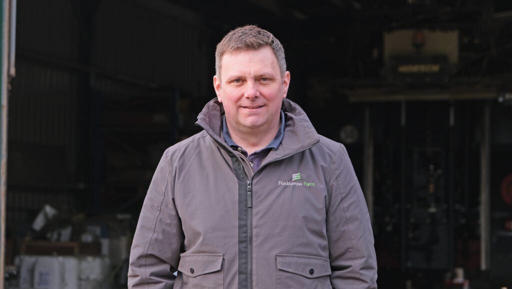 Farmer poses for a portrait