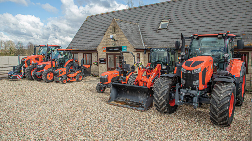 Kubota tractors at Lister Wilder 