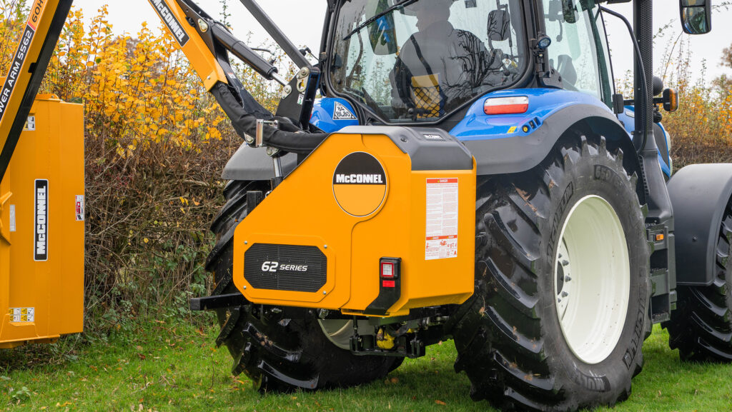 Oil tank on McConnel Power Arm 62-Series reach mower 