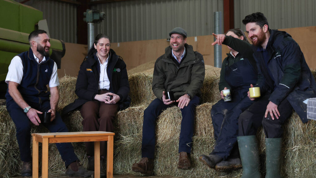 The Prince discusses mental health issues in with farmers
