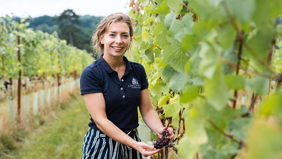 Hannah Buisman of Buisman family at Lockley Farm pictured in Vineyard