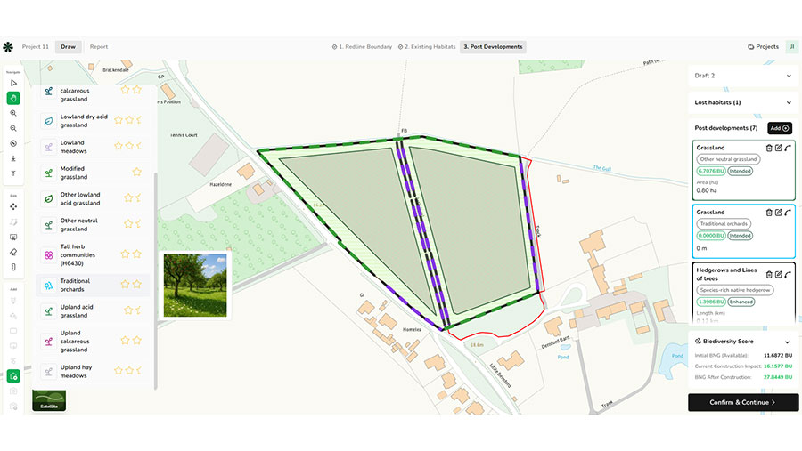 Drawing site on regular map