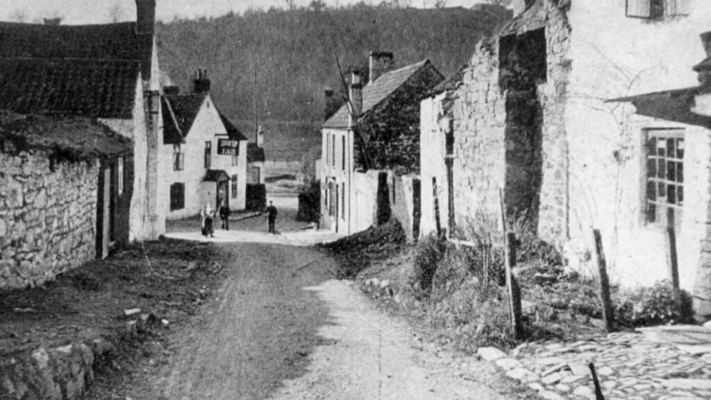 The Brockweir Inn photographed in Victorian times