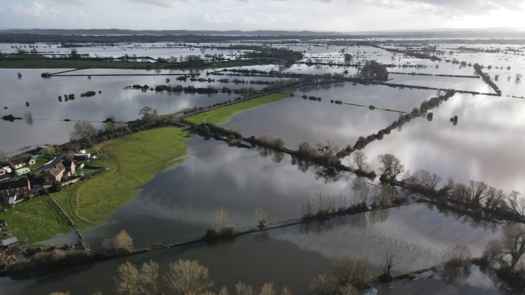 Flooding has left James Winslade's farm marooned © Aaron Baker
