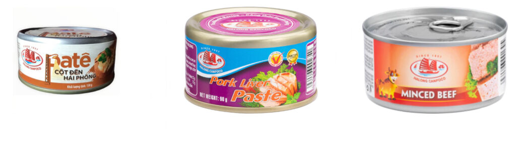 Halong Canfoco pork products being sold in the UK