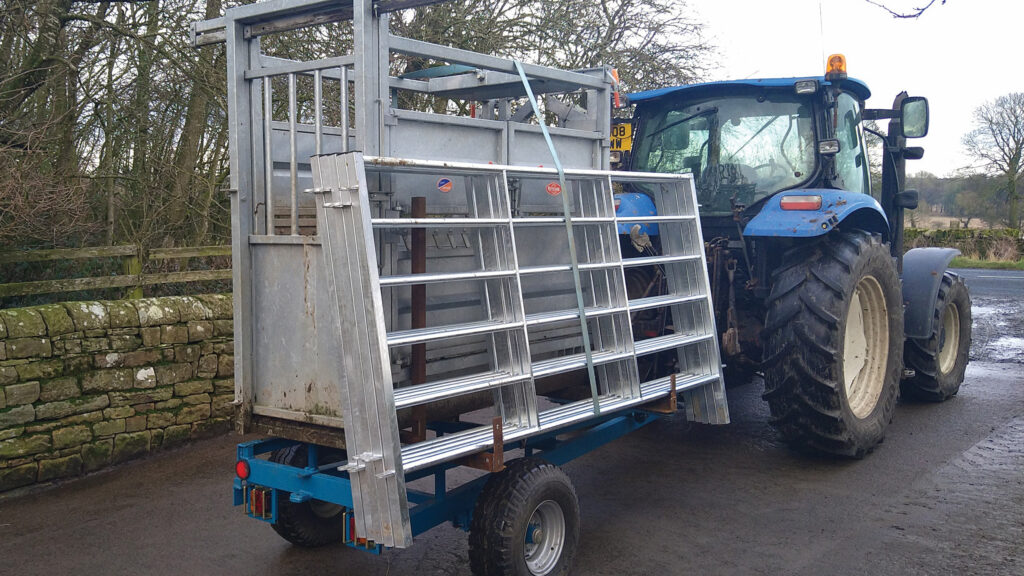 Joseph Dickinson cattle handling and bowser trailer