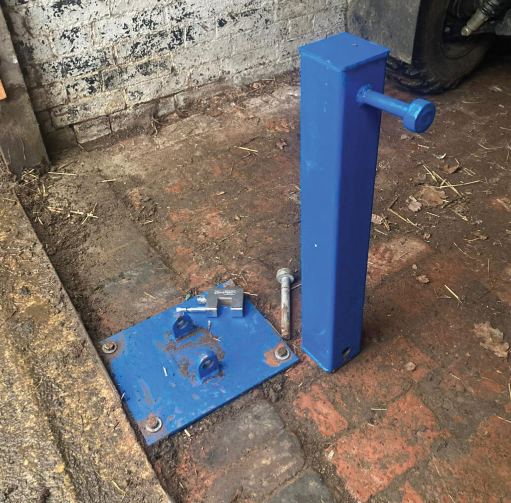 Oliver Gilbert’s quad 
bike bollard