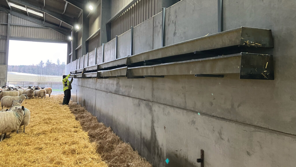 Scott Smith’s sheep 
trough holders