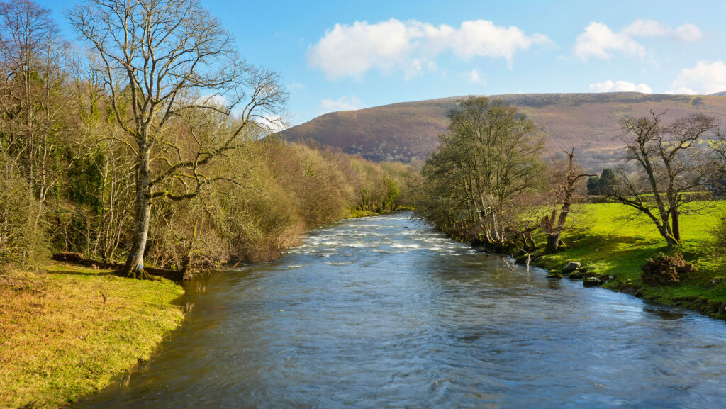 The River Wye at Llanwrthwl in Powys © AdobeStock