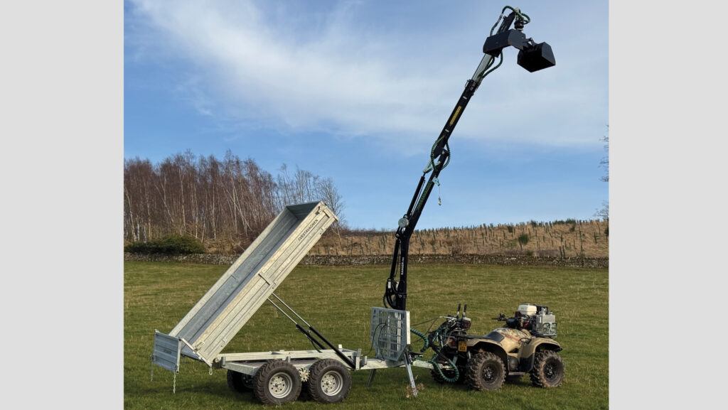 Trailer body and reach of Avestavagnen Ranger Pro