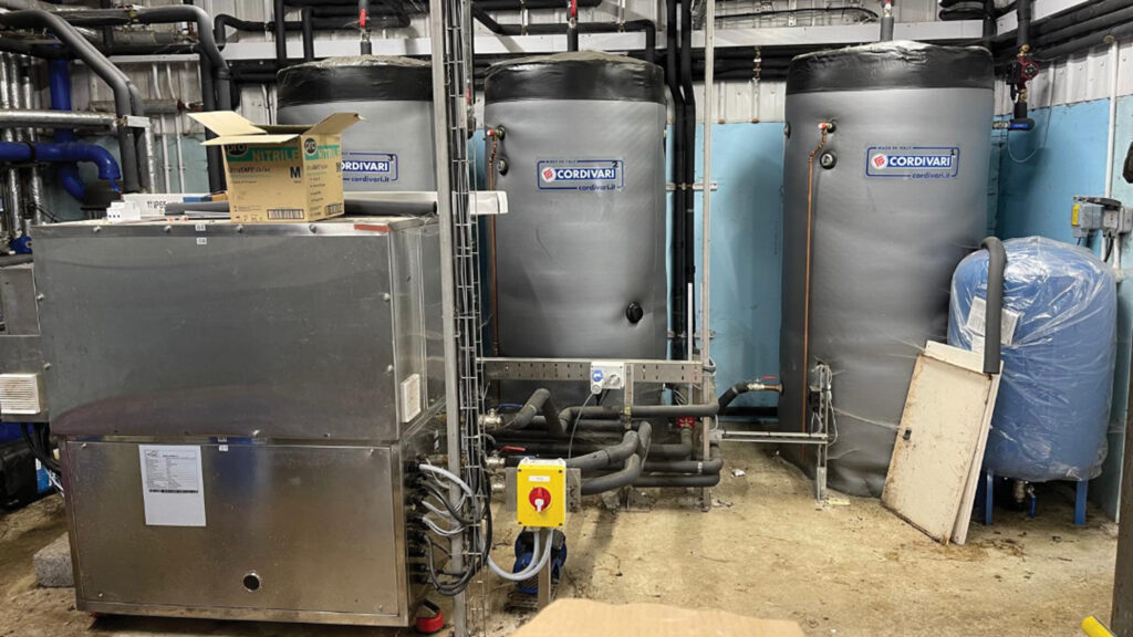 The second milk source heat pump at Barber's Farm