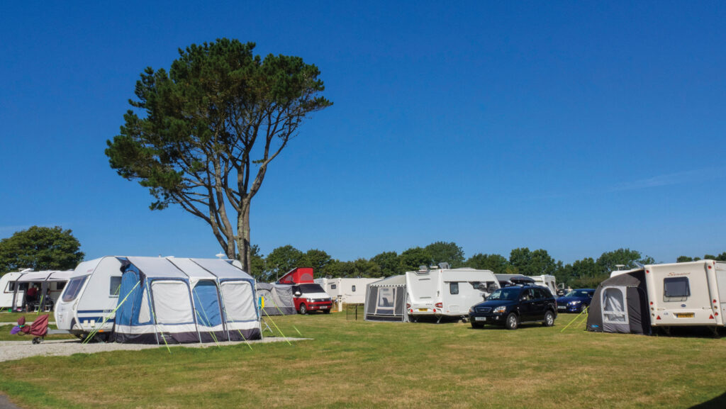 Caravan park on farmland