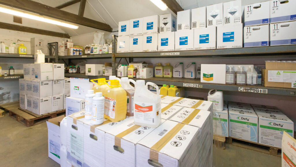 Arable farm chemical store
