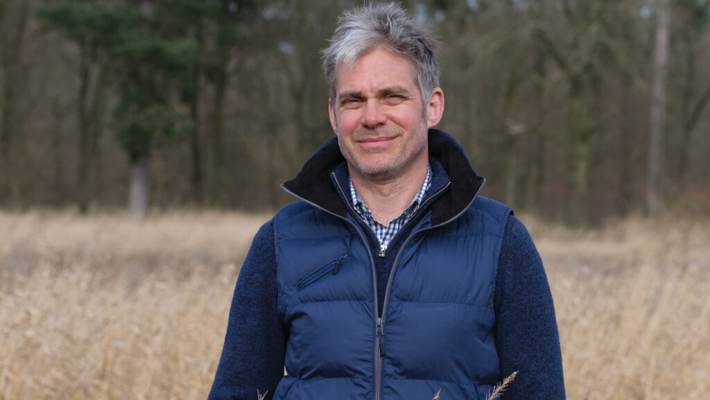 Farmer in a wheat field