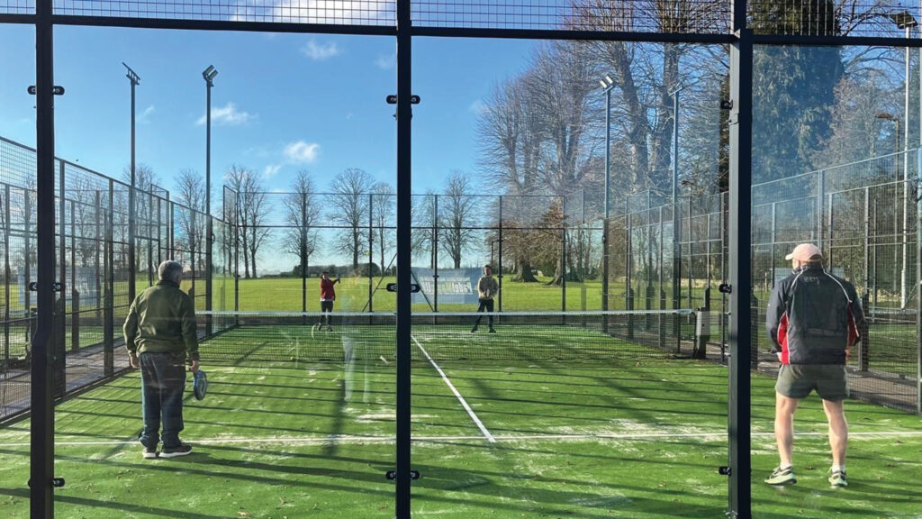 Outdoor padel court at RAU