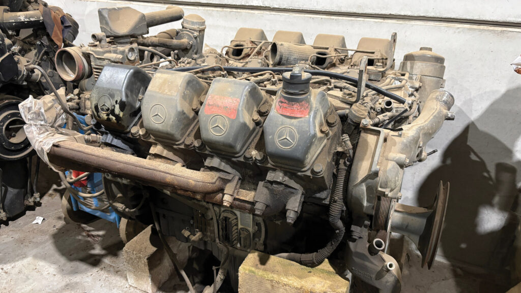 Engine in the workshop