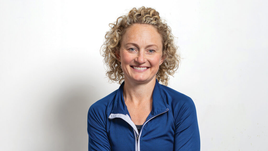 Woman poses for a portrait