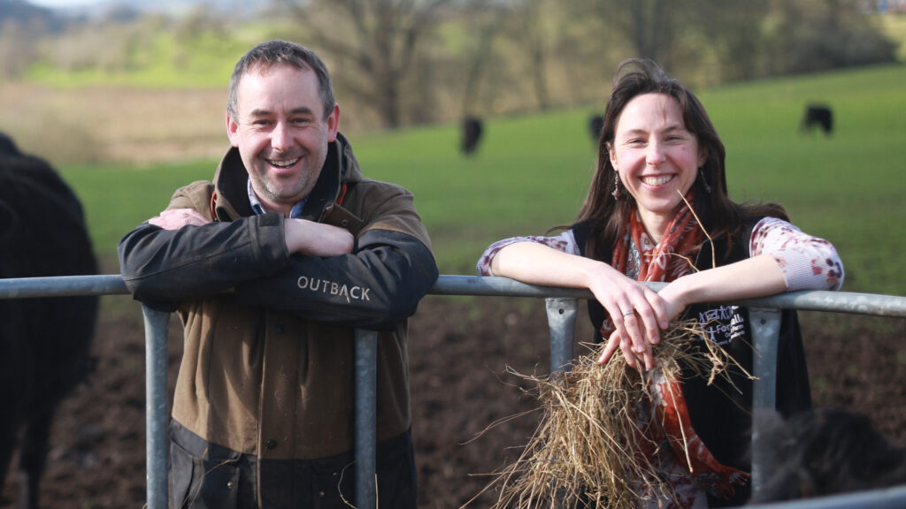 Ben and Charlotte Hollins © Fordhall Farm