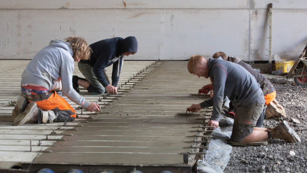 Construction of grain store