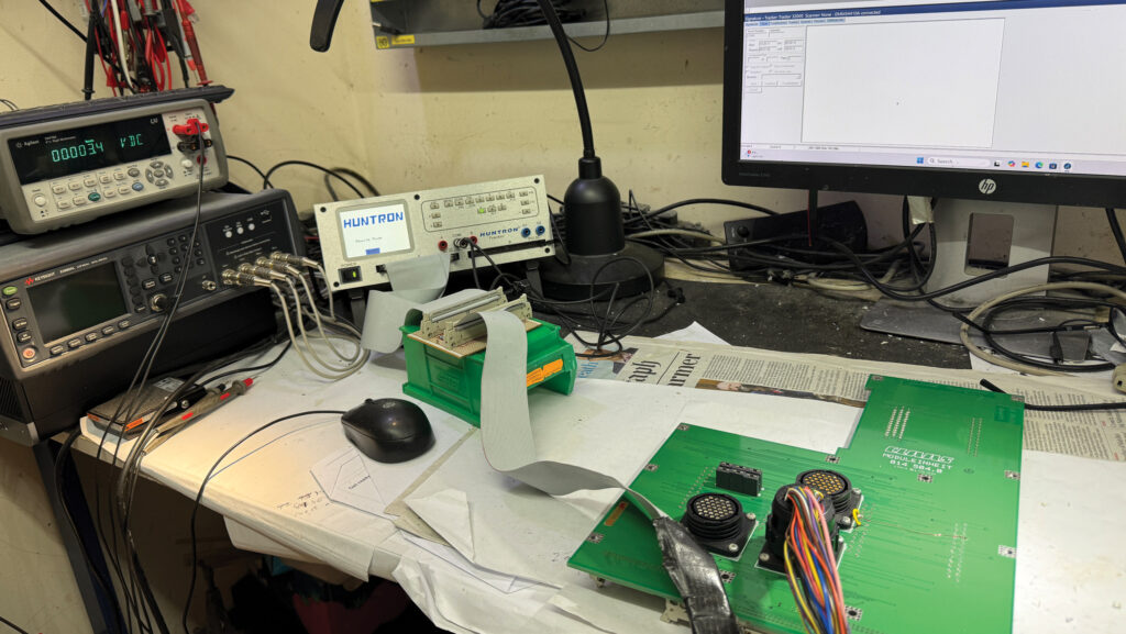 Electrical items being repaired in the J Horsley Electronics workshop