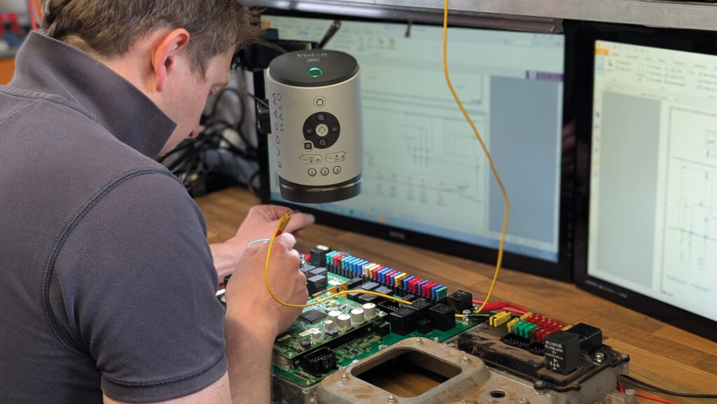 Stuart Linton in his workshop 