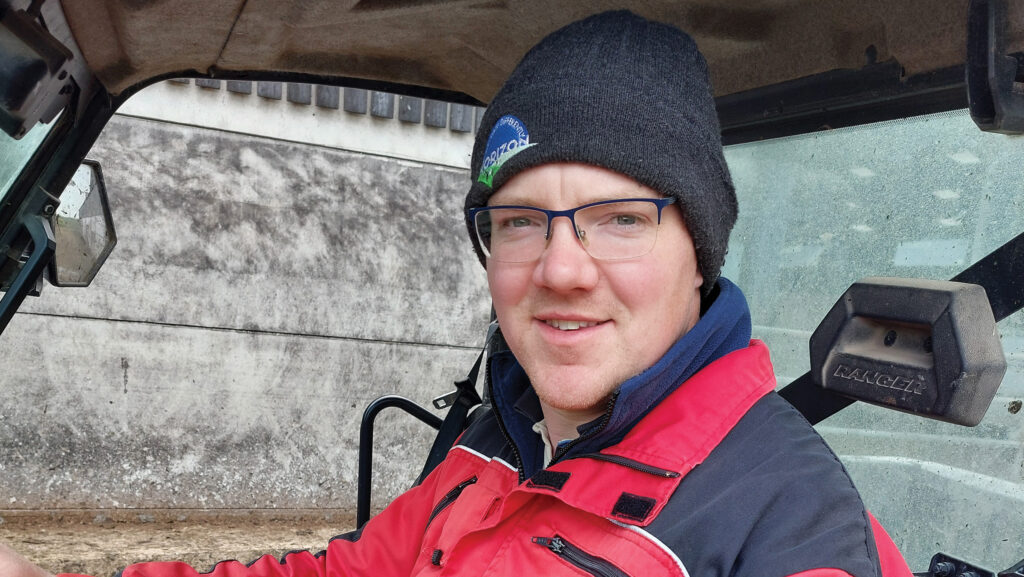 Farmer in a tractor