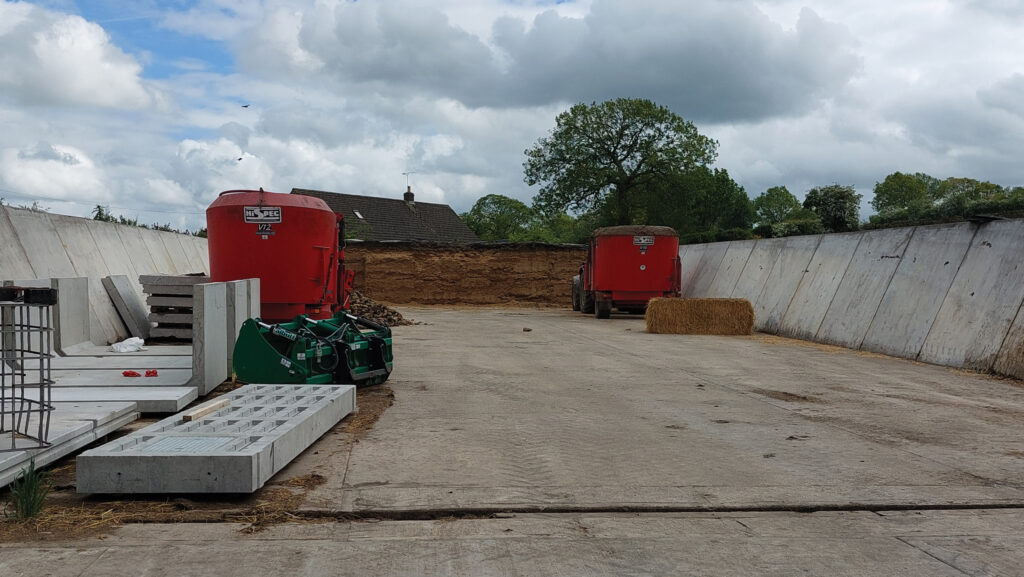New silage clamps being built