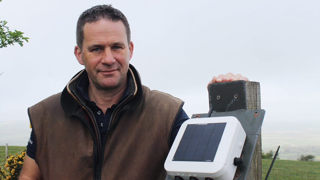 Duncan Ellis with metering system