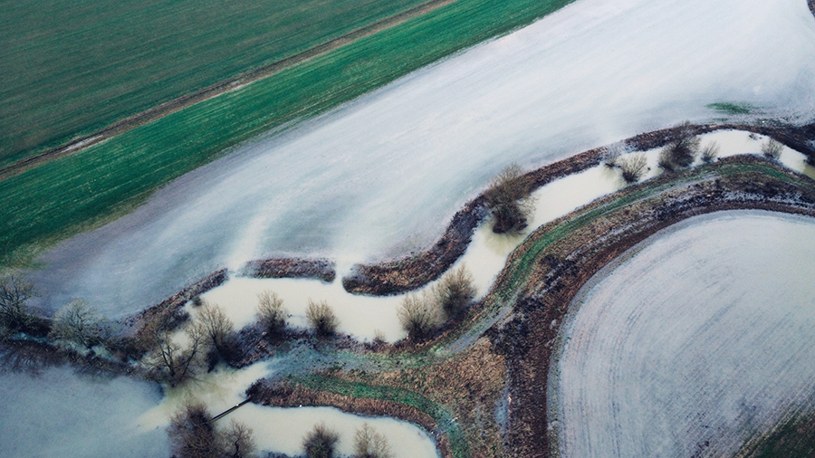 Drone footage of the Evenlode Landscape Recovery scheme © 56 Degrees North
