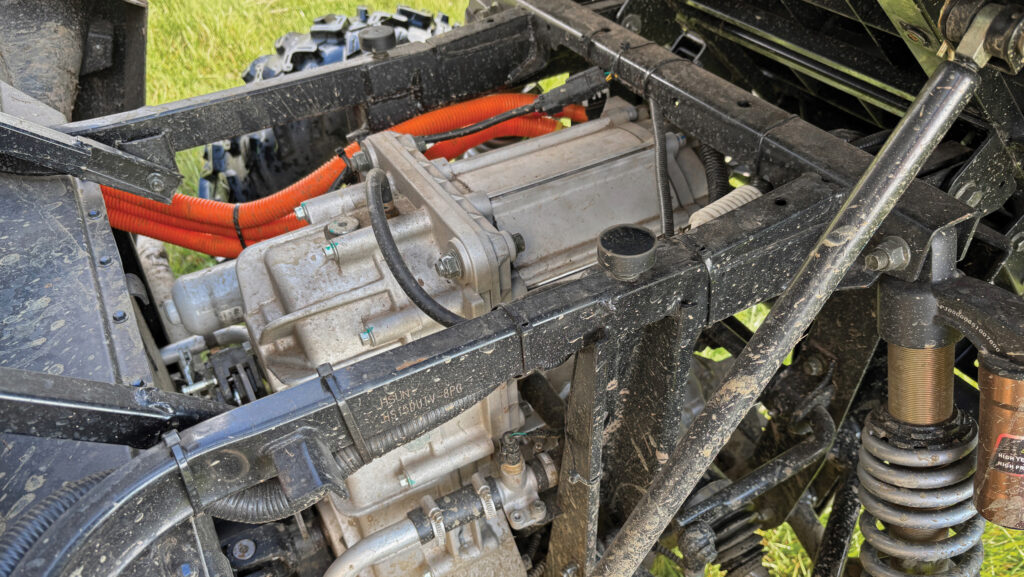 Electric motor in UTV