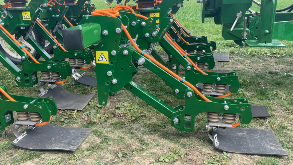 Close up of electric weeder