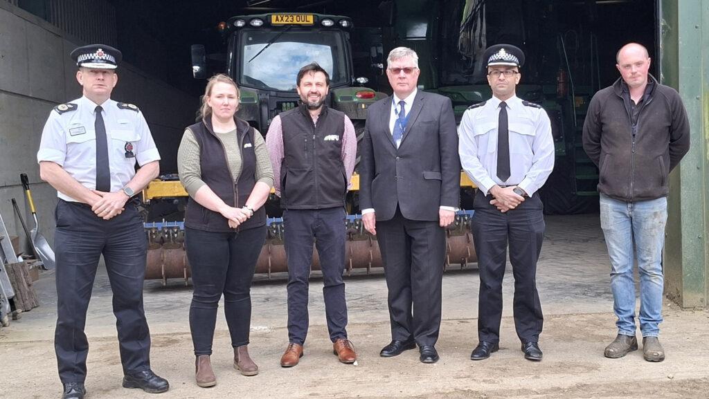Farmers joined police for a hare coursing crackdown meeting at a farm in Dunmow Essex