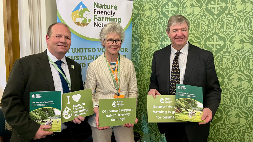 From left: Martin Lines Denise Walton NFFN Scotland chairman and Alistair Carmichael MP
