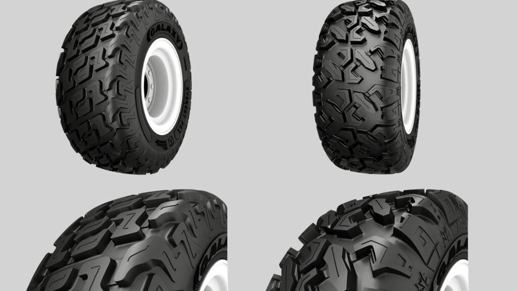 Galaxy Everest PSX (left) and Hulk PSX tyres for UTVs © Galaxy