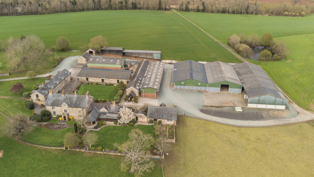 English estate and hall