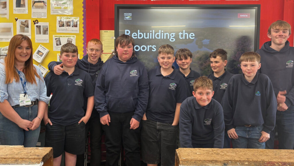 Pupils at Hope Valley College farming club