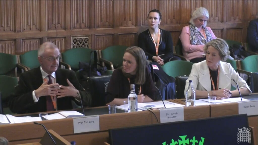 A group of people at a parliamentary committee