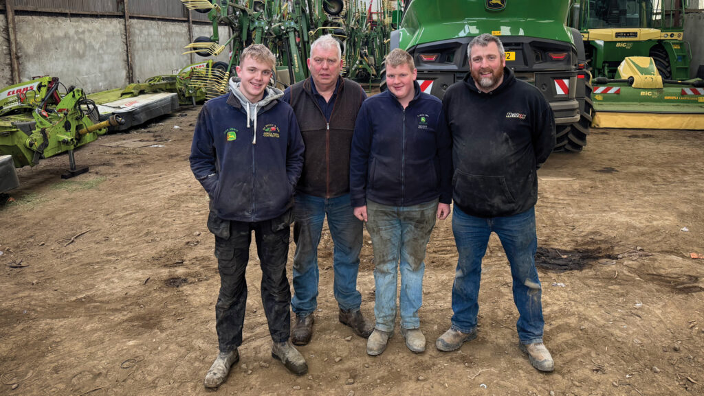 Team McKay (from left): Finlay, David, Archie and James