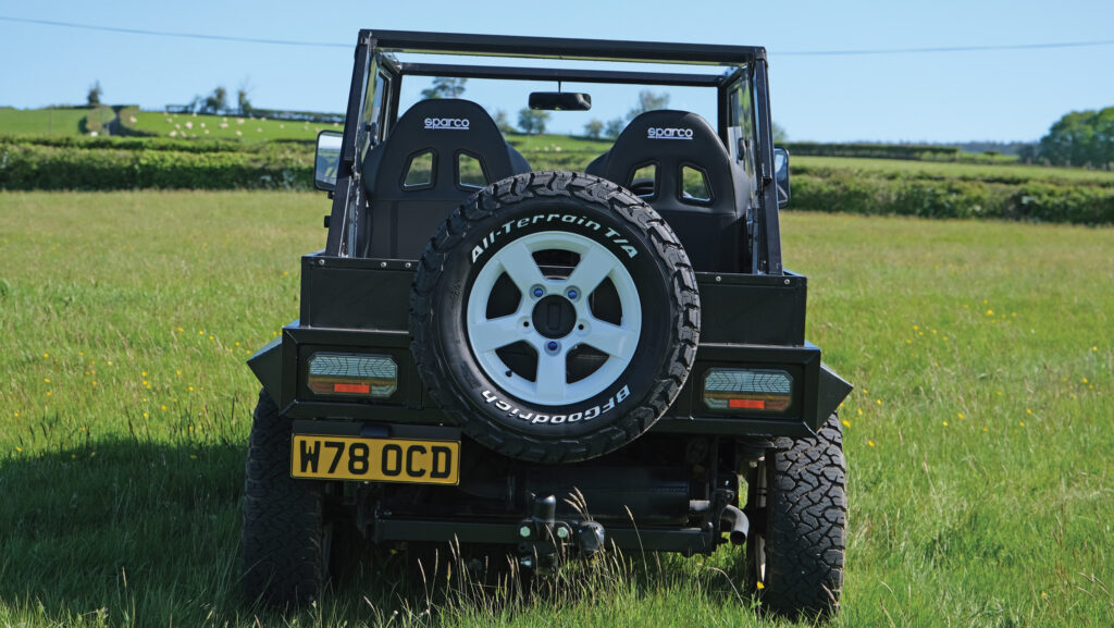 Rear view of vehicle