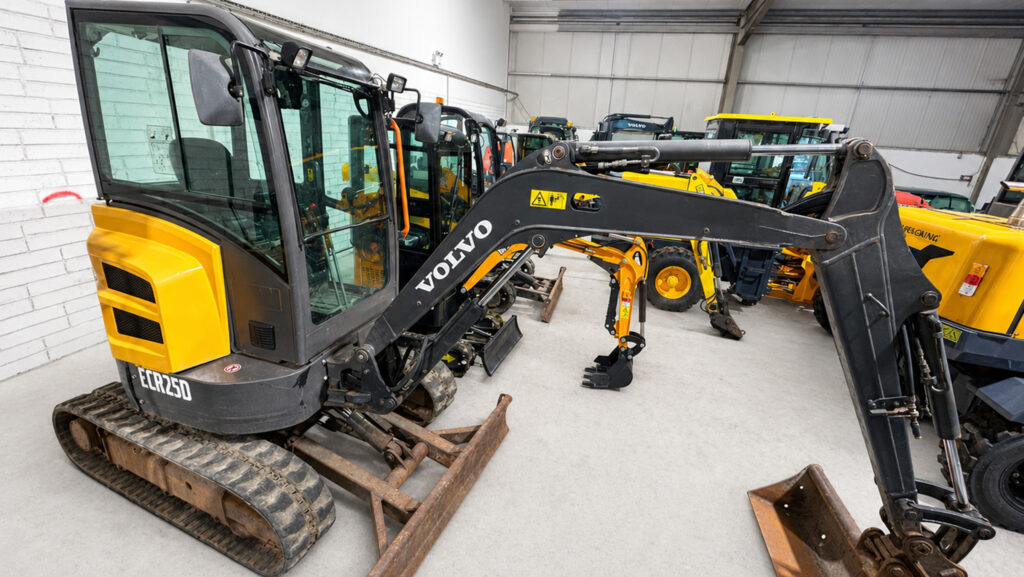 The stolen Volvo mini excavator © Declan Redmond