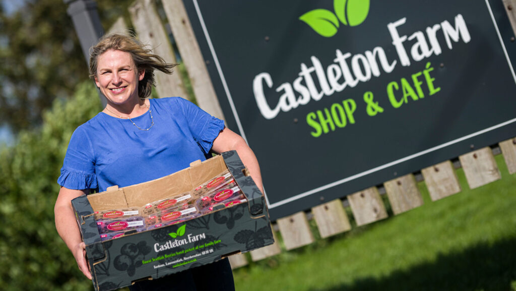 Anna Mitchell, manager at Castleton Farm Shop & Cafe © Scottish Agritourism