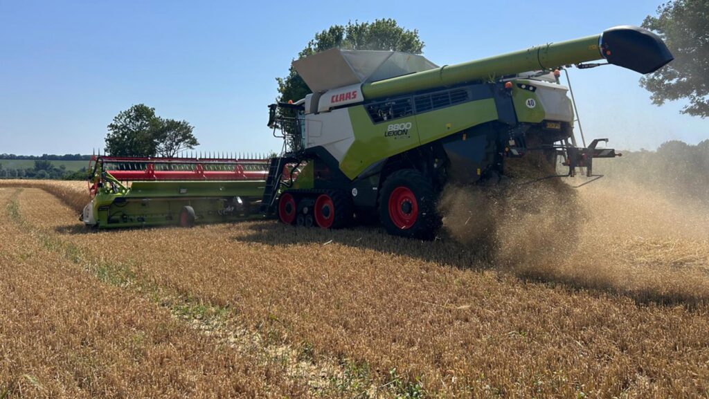 Barley harvest gets under way at Scotts Farm, Cavendish, Suffolk © Richard Maddever